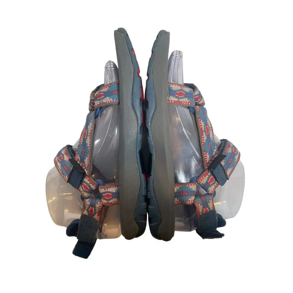 Teva Hurricane FM1219L Sandals Waterproof Hiking Blue/Red Navajo Print 4M/6W - Picture 4 of 8